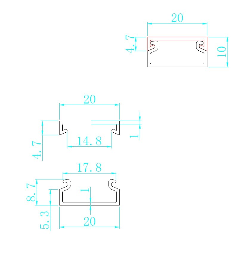 Canaleta Eléctrica ¾” (20 mm)