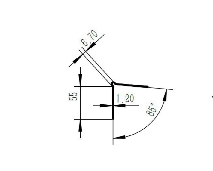 Perfil PVC 2 ½” x 2 ½” x 10’