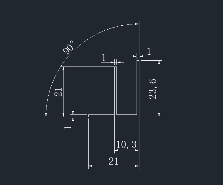 Esquinero F para Plafones de PVC